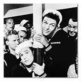 Frank Sinatra & Gene Kelly B&W Matte Photograph - 12x12 Inches
