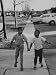 All Products : Children Adopted by Single Parents from Los Angeles County Bureau of Adoptions Rollerskating Artists Photographic Poster Print by Bill Ray, 12x16