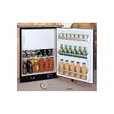 Marvel Ice Machine Combination - Black Cabinet W/ Solid Overlay Door
