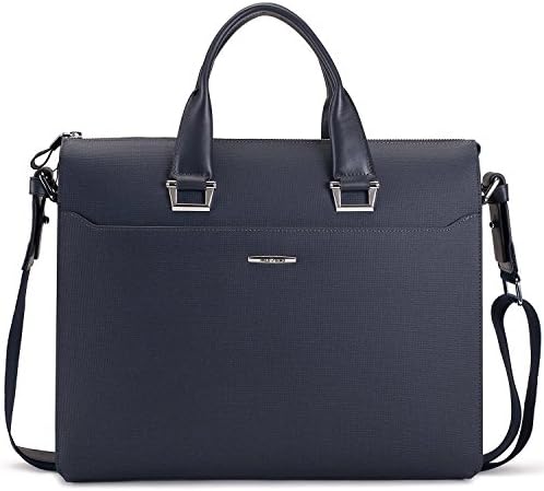 Wild Rhino Leather Man Bag Handbag Business Casual Men's Briefcase Bag Royal- Blue