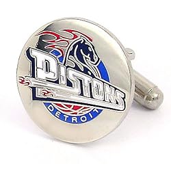 Detroit Pistons NBA Logo'd Executive Cufflinks w/Jewelry Box