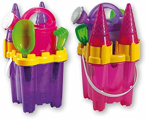 Mind Tools Castle Beach Set.Transparent Colored Plastic /w Glitter Colors May Very