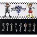 Kingdom Hearts II Keyblade Pendant Necklace Set 2 Sora