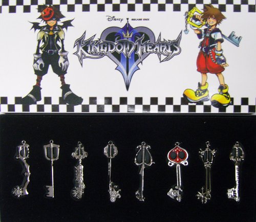 Kingdom Hearts II Keyblade Pendant Necklace Set 2 Sora