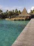 Kia Ora Resort, Rangiroa, Tuamotu Archipelago, French Polynesia Islands Photographic Poster Print by Sergio Pitamitz, 12x16