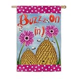 IMAGE OF Garden Size Flag Buzz On In