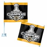 NHL 2011 Boston Bruins Stanley Cup Champion Car Flag "On Ice"