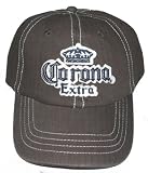 Corona Beer Cerveza Hat - Felt Logo Brown Adjustable Baseball Cap