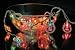 Christmas Tree Garland LED Color Changing Lights Acrylic Wreaths, 8' Long