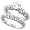 14K White Gold Rhodium Plated Sterling Silver Wedding & Engagement Ring Vintage Style 2Pc Engagement Ring Set For Women 8MM ( Size 6 to 9) Size 6