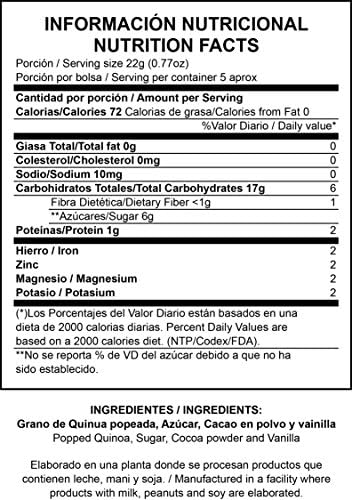 Quinoa Pop (Chocolate, 100g)(GLUTEN-FREE)