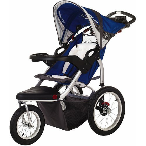 Schwinn Turismo Swivel Single Jogger, Blue/Gray