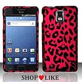 Rubberized Pink Black Leopard Snap on Design Case Hard Case Skin Cover Face ....