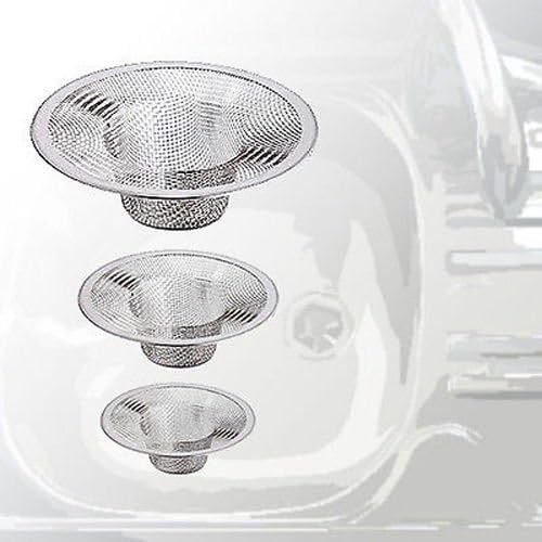 Drain Stoppers Kitchen Bathtub Laundry Sinks Mesh Strainer Drain Stainless Steel Metal Rough Plumbing Filter Bath Hair Trap Stopper Drain Catches 1Sets of 4-pcs Difference Size