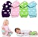 juDanzy 4 Pack Baby and Toddler Leg Warmers for Boys and Girls (One Size, Polka Dot)
