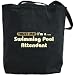 Canvas Tote Bag Black " Trust Me, I Am Swimming Pool Attendant " Occupations