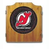 NHL New Jersey Devils Dart Cabinet includes Darts and Board