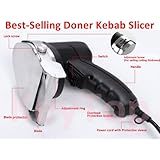 KeyTop 110v/60hz Professional and Commercial Electric Shawarma Knife, Gyro Knife, Doner Kebab Slicer