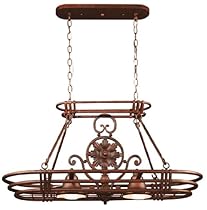 Hot Sale Kenroy Home 90304GC Dorada 2 Light Pot Rack, Gilded Copper Finish