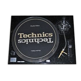 Black Glitter Face Plate for Technics SL-1200 SL-1210 MK2 Turntables by