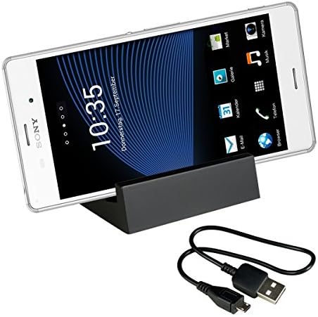 kwmobile® Magnetic docking station for wireless charging in Black for Sony Xperia Z3 / Z3 Compact
