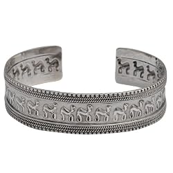 Sterling Silver Bracelet Cuff Jewelry 2.5 inches (brclt330)