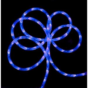18' LED Blue Tinted Purple Indoor/Outdoor Christmas Rope Lights