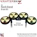 Radioactive Yellow Skin by WraptorSkinz fits Rock Band (Original) Drum Set for Nintendo Wii, XBOX 360, PS2 & PS3 (DRUMS NOT INCLUDED)