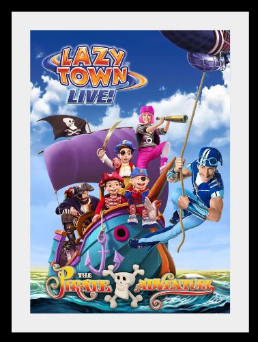 Lazytown Sportacus pirate adventure tour poster approx 34" x 24" inch ( 87 x 60 cm)large