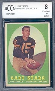 1958 topps #66 BART STARR packers BGS BCCG 8 Graded Card