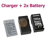 2 Nikon EN-EL5 / ENEL5 / CP1 Replacement Battery + Battery Charger Combo Pack FOR Nikon CoolPix 3700 / 4200 / 5200 / 5900 / 7900 / P100 / P3 / P4 / P5000 / P5100 / P6000 / P80 / P90 / S10 Digital SLR Camera