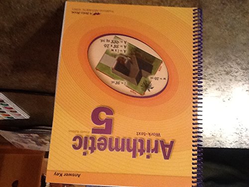 a beka arithmetic 5 work text answer key