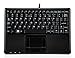 Perixx 11005 PERIBOARD-510H PLUS, Wired Keyboard with Touchpad & USB Port, USB, Super Mini 9.05