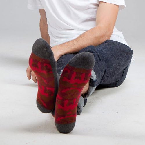 Arthur George by Robert Kardashian SPLIT CAMO Street Wear Socks CHARCOAL HEATHER