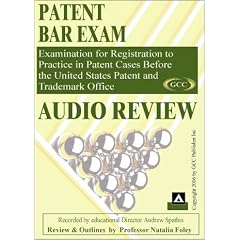 Patent Bar Exam Audio Course on CDs (by GCC)