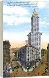 The L.C. Smith Tower, Seattle, U.S.A., c1910s. - 16 Inch Canvas Print (40 cm) by Heritage-Images
