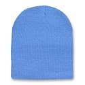 Solid Winter Short Beanies (Comes In Many Different Colors), Sky Blue