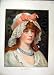 1883 Portrait Beautiful Woman Olivia Colour Print