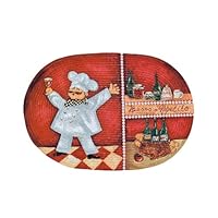 Achim Home Furnishings Braided Rug, 20-Inch by 30-Inch, Chef