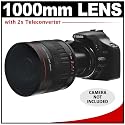 Vivitar 500mm f/6.3 Series 1 Multi-Coated Mirror Lens with 2x Teleconverter (=1000mm) for Canon EOS Rebel XSi, XS, XTi, XT, T1i, 5D, 7D, 30D, 40D & 50D Digital SLR Cameras