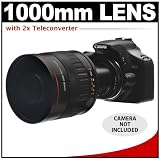 Vivitar 500mm f/6.3 Series 1 Multi-Coated Mirror Lens with 2x Teleconverter (=1000mm) for Canon EOS Rebel XSi, XS, XTi, XT, T1i, 5D, 7D, 30D, 40D & 50D Digital SLR Cameras