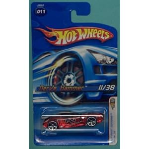 Mattel Hot Wheels 2006 First Editions 1:64 Scale Red Nerve Hammer Die Cast Car #011