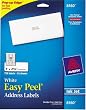 Avery Easy Peel Address Labels, Inkjet Printers, White, 1 x 2.62 Inch, Box of 750 (08160)