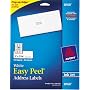 Avery Easy Peel Address Labels, Inkjet Printers, W&hellip by Avery