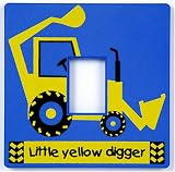 Little Yellow Digger Light Switch Cover