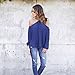 Sunward(TM)Women Fashion Irregular Strapless Chiffon Tops (Medium, Blue)