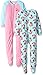 Gerber Little Girls' Toddler 2 Pack Blanket Sleepers, Monkey, 3T