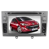 Rupse(TM) For Peugeot 308/308SW/408 Car DVD GPS Sat Nav Navigation System With 7 Digital Touch screen +PIP + Bluetooth RDS USB SD +Virtual 6 disks CDC+ Support steering wheel control