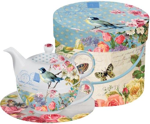 PPD - Vintage Bird Teapot Giftset