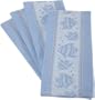 DII Coastal Tropical Fish Pastel Blue Jacquard Dishtowel, Set of 4